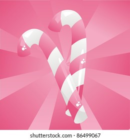 glossy pink candies background