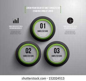 Glossy plastic ring banners for business design, infographics, reports, progress, step presentation,number options, websites or workflow layout. Clean and modern style