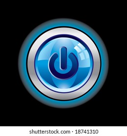 Glossy power button