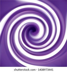 Glossy radial curvy fond with space for text in glowing white center. Gel fluid caramel surface. Appetizing mix jam of juicy plants dark lavender color: grape, bilberry, dewberry, whortleberry, plum