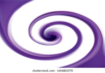 Glossy radial curvy fond with space for text in glowing white center. Gel fluid caramel surface. Appetizing mix jam of juicy plants dark lavender color: grape, bilberry, dewberry, whortleberry, plum