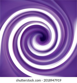 Glossy radial curvy fond with space for text in glowing white center. Gel fluid caramel surface. Appetizing mix jam of juicy plants dark lavender color: grape, bilberry, dewberry, whortleberry, plum