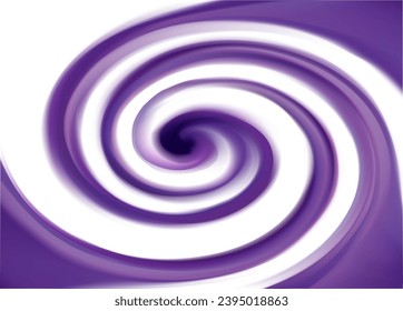 Glossy radial curvy fond with space for text in glowing white center. Gel fluid caramel surface. Appetizing mix jam of juicy plants dark lavender color: grape, bilberry, dewberry, whortleberry, plum