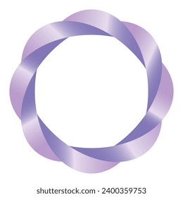 Glossy radial curvy fond with space for text in blank glowing white center. blurry creative art design. Gel fluid lavender color surface.