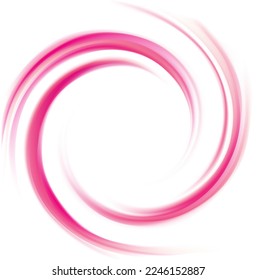 Glossy radial curvy wine backdrop with glowing center. Twirl permanganic gel fluid pink caramel surface. Appetizing jam juicy fruits mauve color: grape, currant, blueberry, bilberry, mulberry, bramble