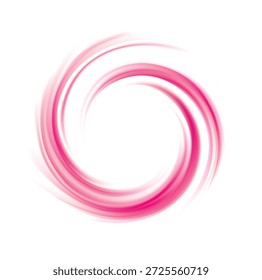 Fondo curvo ondulado radial brillante. Mezcla de remolinos de cóctel fluido de color rosa vivo. Superficie de jarabe con espacio para texto en centro blanco brillante. gelatina púrpura de frutas rojas jugosas grosella, fresa