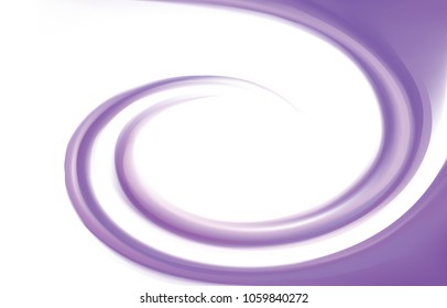 Glossy radial rippled curvy fond with space for text on white border. Gel fluid indigo creme caramel surface. Appetizing yogurt of juicy fruits light lavender color: grape, currant, mulberry, bilberry