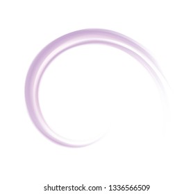 Glossy radial rippled curvy icon symbol fond with space for text in glowing white center. Fluid mauve surface. Appetizing yogurt of juicy fruits light indigo color: grape, currant, mulberry, bilberry