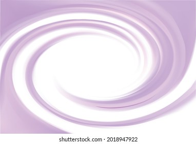 Glossy radial rippled curvy logo sign icon text space in glow white center. Fluid mauve symbol surface frame design. Appetizing yogurt juicy fruits light pink color: grape, currant, mulberry, bilberry