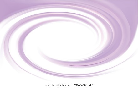 Glossy radial rippled curvy logo sign icon text space in glow white center. Fluid mauve symbol surface frame design. Appetizing yogurt juicy fruits light pink color: grape, currant, mulberry, bilberry