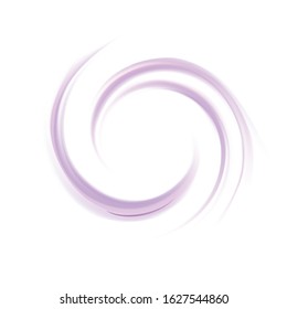 Glossy radial rippled curvy symbol frame border. Text space in glowing white banner center. Fluid icon surface. Appetizing yogurt of juicy fruits light mauve color: grape, currant, mulberry, bilberry