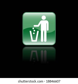 Glossy Recycling Icon