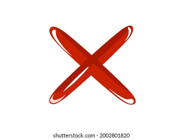 Glossy red cross symbol vector