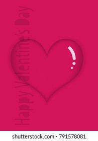 Glossy red heart