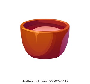 Taza de té de cerámica rojo-marrón brillante llena de té tradicional, que simboliza la calidez y la hospitalidad de las vacaciones del año nuevo lunar chino, captura la atmósfera culturalmente rica de ceremonias de té o relajación