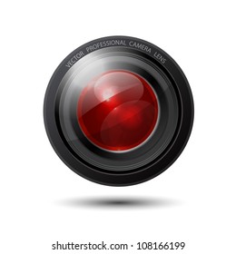 Glossy reflective vector camera lens