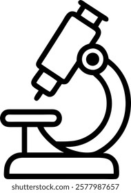 Glossy robotic microscope icon on plain grey background concept as A glossy icon of a robotic microscope on a plain grey background symbolizing the role of robotics in medical rese