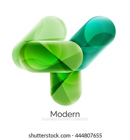 Glossy round buttons infographics background. Blank templates