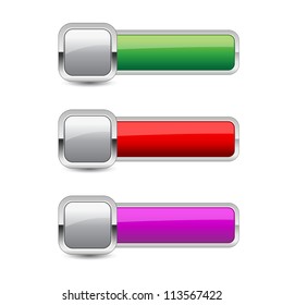 Glossy Rounded Rectangular Button