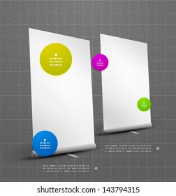 Glossy screen ad vector design