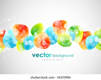 Glossy shapes background