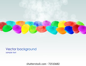 Glossy shapes background