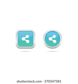 Glossy Share Buttons