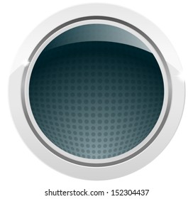 Glossy, Shiny Blank sphere with pattren and empty space