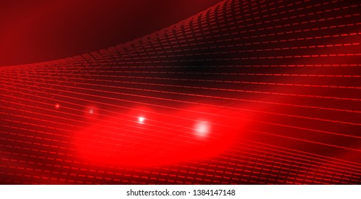 Glossy shiny glowing neon waves, magic space concept template