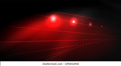 Glossy shiny glowing neon waves, magic space concept template