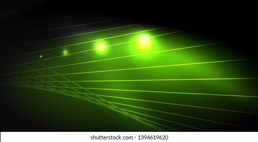 Glossy shiny glowing neon waves, magic space concept template