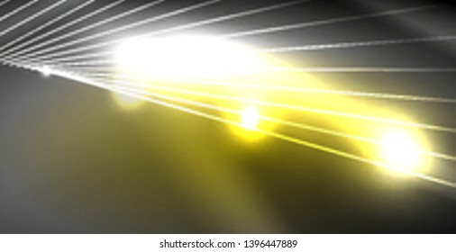 Glossy shiny glowing neon waves, magic space concept template