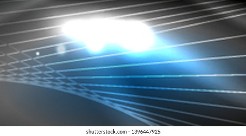 Glossy shiny glowing neon waves, magic space concept template