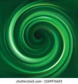 Glossy shiny mix wavy eddy jade bio vert graphic art radial blur shiny curvy fond design. Text space in dark shine center. Gel fluid estragon surface vivid cool deep malachite mint color decoration