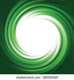 Glossy shiny mix wavy eddy dark jade bio radial curvy fond with space for text in glowing white center. Gel fluid estragon surface vivid cool deep malachite mint color