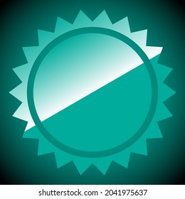 Glossy, shiny starburst, priceflash shape. Price tag, price label modern icon