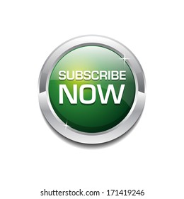 Glossy Shiny Subscribe Tag Button