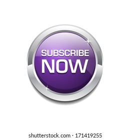 Glossy Shiny Subscribe Tag Button