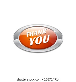 Glossy Shiny Thank You Button Icon
