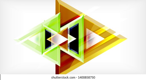 glänzend glänzender dreieckiger Hintergrund, Vektorgrafik