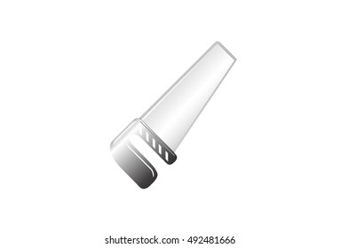 Glossy Silver Blade vector illustration