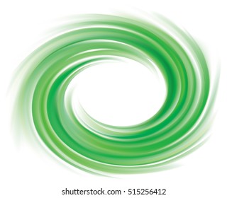Glossy smooth mix wavy eddy jade bio vert radial curvy fond with space for text in glowing white center of funnel. Fluid surface vivid cool malachite mint color