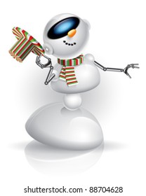 glossy snowman "web 2.0" with a hat