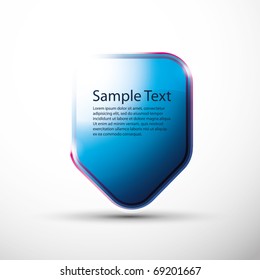 Glossy speech bubble