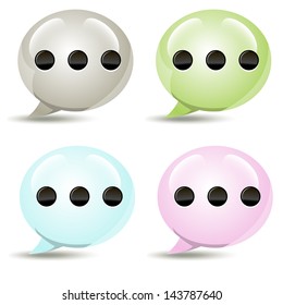 Glossy Speech Bubble Icon