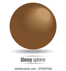 Glossy sphere Vector Art, Stock Vector