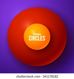 Glossy Spheres Abstract Design. Vector Illustration for Your Design.