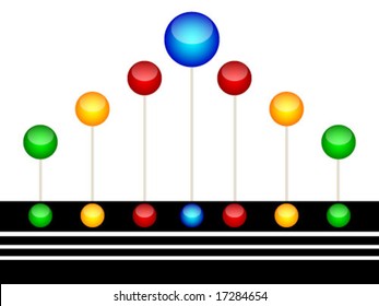 glossy spheres for logo