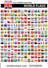 Glossy Square Flags of the World - Full Ultimate Collection
Vector Collection of World Flag Icons
