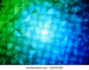 Glossy square shape vector abstract background